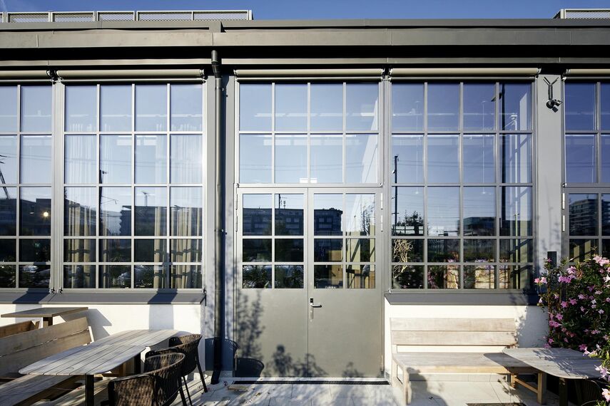 unico xs Windows and unico Doors - Conversion of old shed building, Zug located in Zug, Switzerland