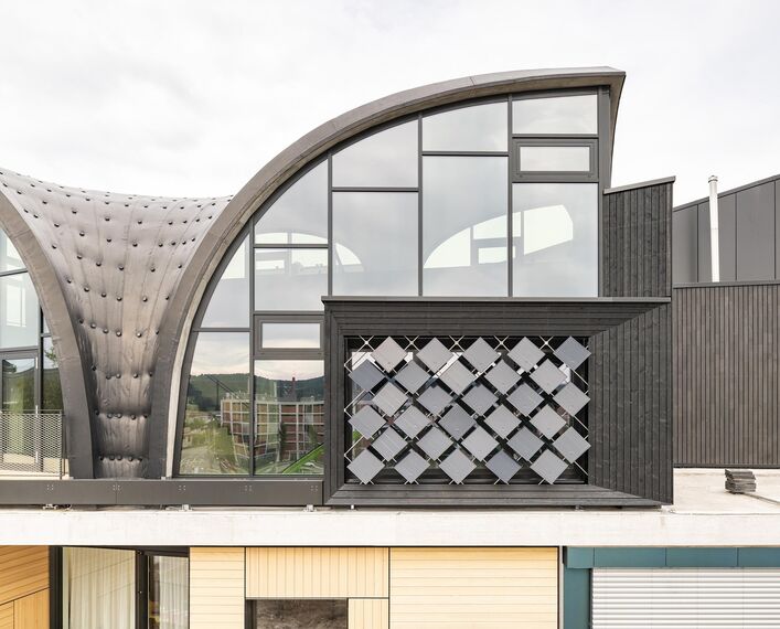 thermfix vario Facades, unico Doors and unico Windows - HiLo research and innovation unit, Duebendorf located in Dübendorf, Switzerland