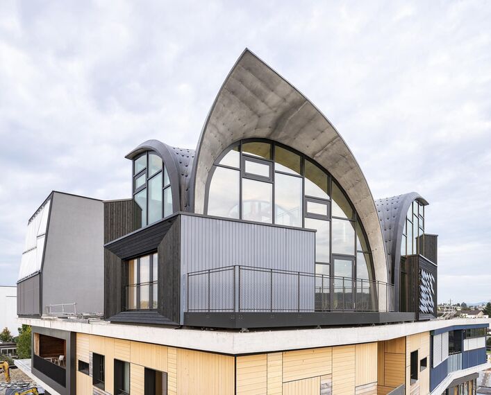 thermfix vario Facades, unico Doors and unico Windows - HiLo research and innovation unit, Duebendorf located in Dübendorf, Switzerland