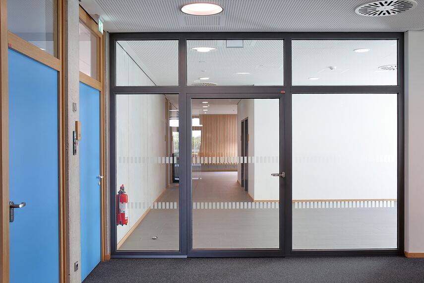 fuego light Windows, fuego light Doors, presto 60s Doors and presto 50 Doors - BBZ Dithmarschen vocational training centre located in Heide, Germany