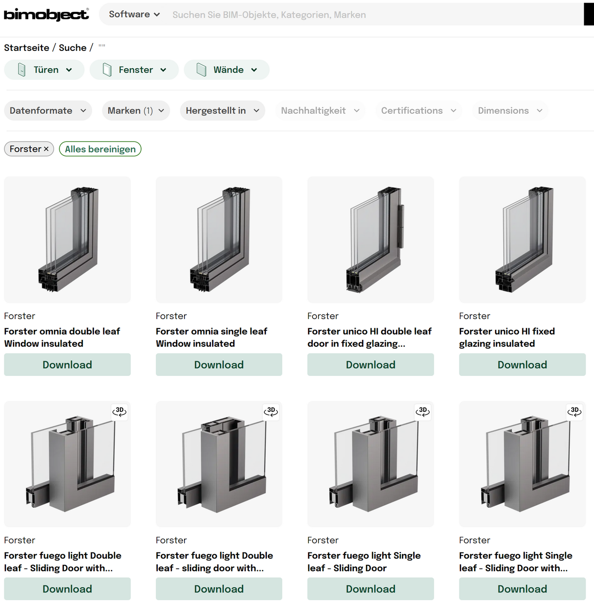 forster BIM object