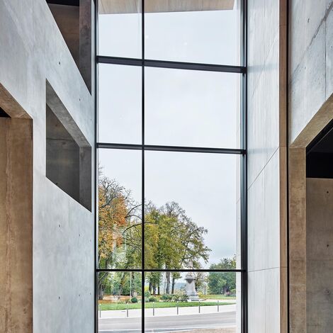 unico Windows and thermfix vario Facades - Le Signe, National Center of Graphic Design located in Chaumont, France