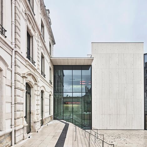 unico Windows and thermfix vario Facades - Le Signe, National Center of Graphic Design located in Chaumont, France