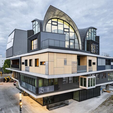 thermfix vario Facades, unico Doors and unico Windows - HiLo research and innovation unit, Duebendorf located in Dübendorf, Switzerland