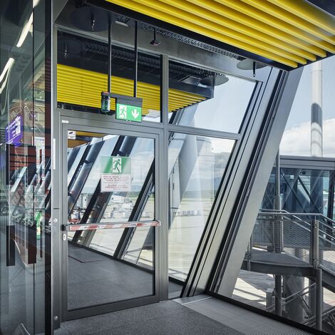 fuego light Doors, fuego light Sliding systems and thermfix light Facades - Airport Terminal, Geneva located in Geneva, Switzerland