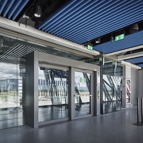 fuego light Doors, fuego light Sliding systems and thermfix light Facades - Airport Terminal, Geneva located in Geneva, Switzerland