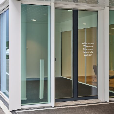 unico Windows, fuego light Doors, thermfix vario Facades, unico Doors, fuego light Sliding systems, unico Sliding systems and presto xs Doors - Forster Campus, Romanshorn located in Romanshorn, Switzerland