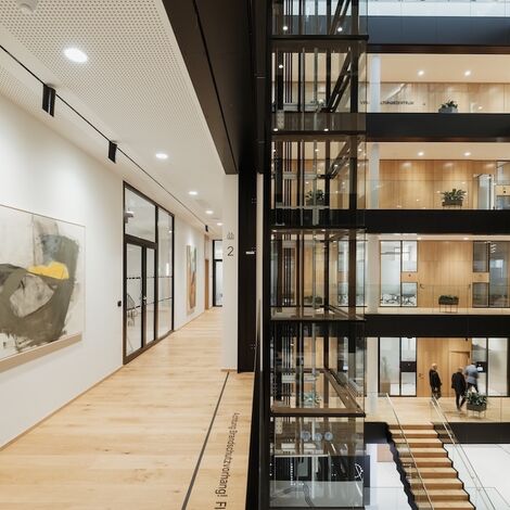 unico Doors, fuego light Doors, unico standard Doors, fuego light fire resistance 30 Doors, fuego light fire resistance 90 Doors and fuego light fire resistance 60 Doors - Renovation of Kärntner Sparkasse in Klagenfurt located inAustria
