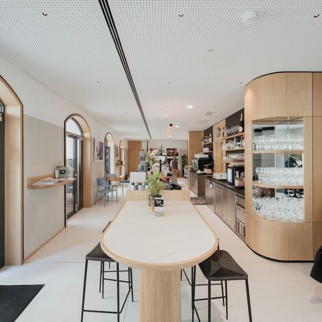 unico Doors, fuego light Doors, unico standard Doors, fuego light fire resistance 30 Doors, fuego light fire resistance 90 Doors and fuego light fire resistance 60 Doors - Renovation of Kärntner Sparkasse in Klagenfurt located inAustria