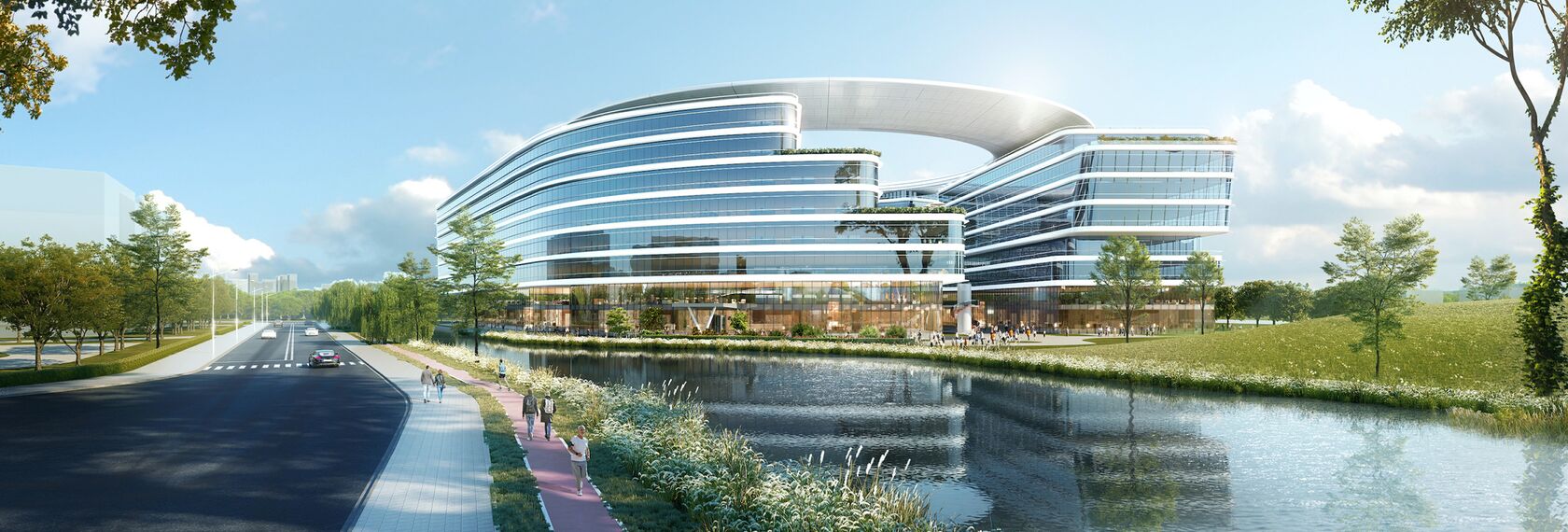thermfix vario Facades and unico Doors - United Imaging Smart Medical Campus, Shanghai located in Shanghai, China