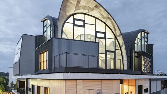 thermfix vario Facades, unico Doors and unico Windows - HiLo research and innovation unit, Duebendorf located in Dübendorf, Switzerland